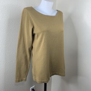 Filson Sz M Dark Tan Heavier Weight Cotton Long Sleeve Tee Shirt